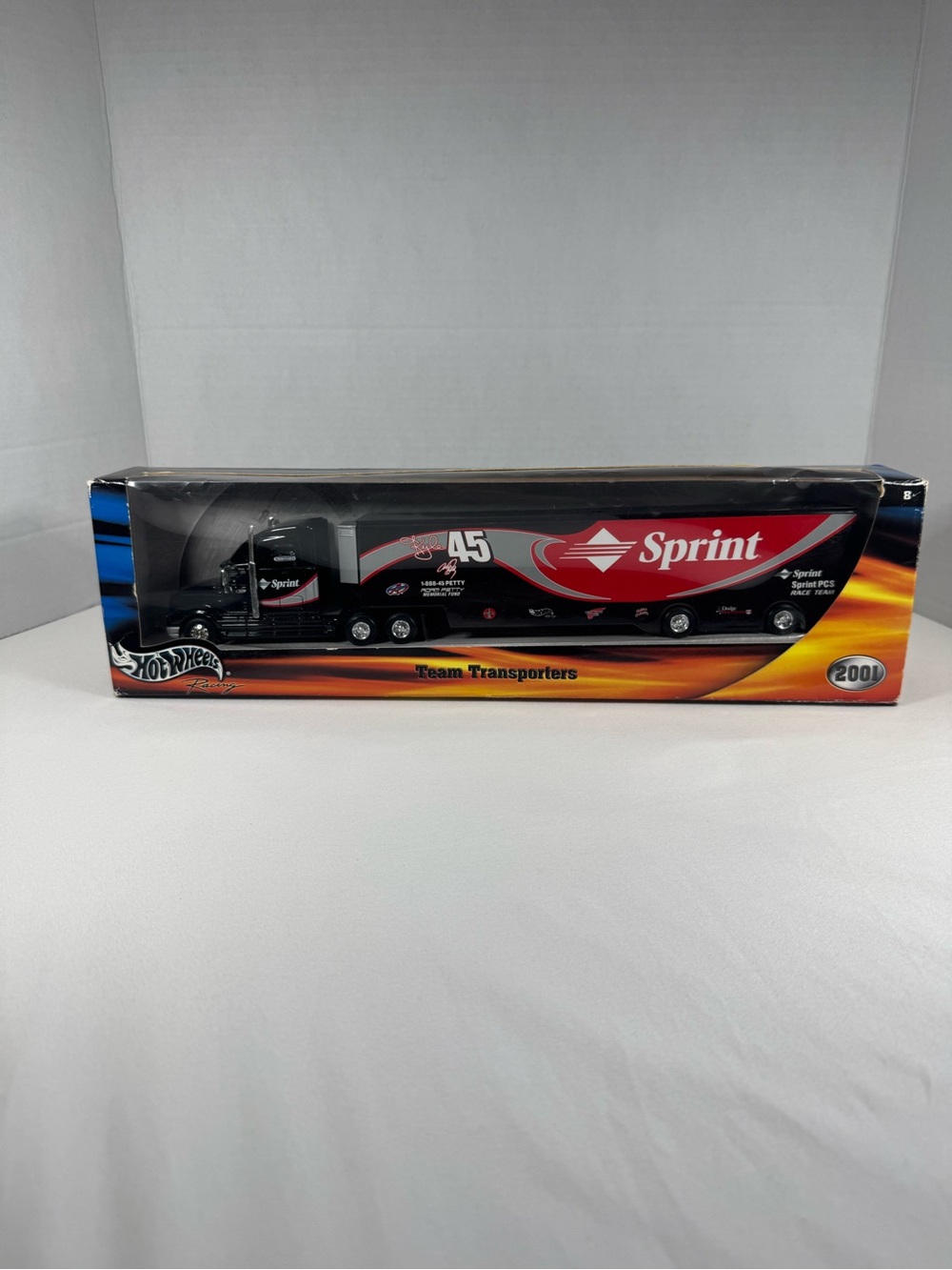 Hot Wheels Racing 2001 Sprint Kyle Petty #45 Team Transporter Diecast (50403)